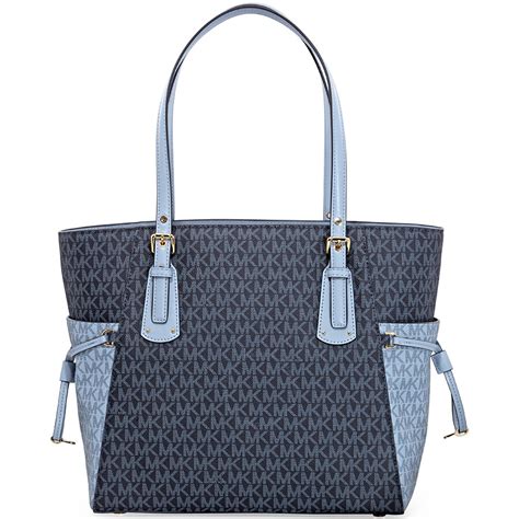 michael kors pale blue satchel|Michael Kors purses blue.